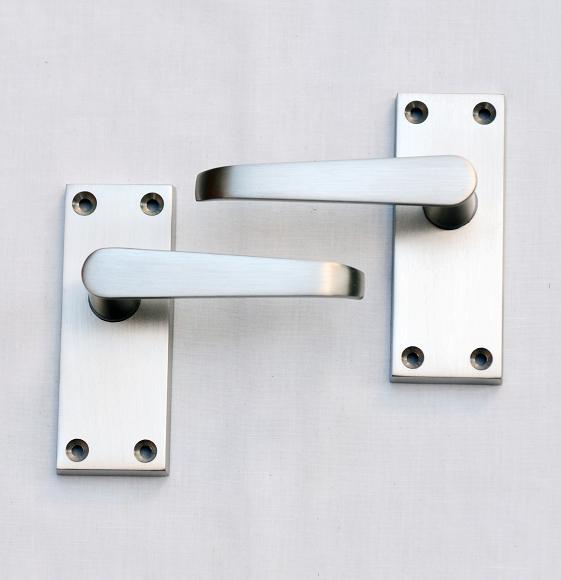 Victorian Straight Latch Satin Nickel - 3014 SN